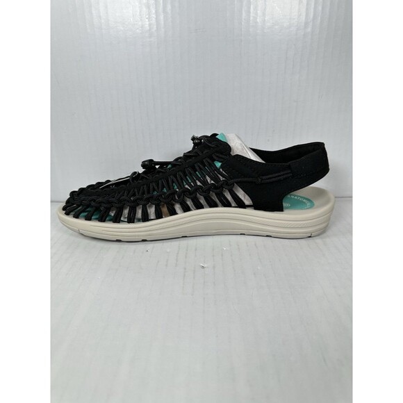 Size 10 Keen Uneek Black Tan Bright Aqua Mens Sport Sandals Shoes NEW main image 6